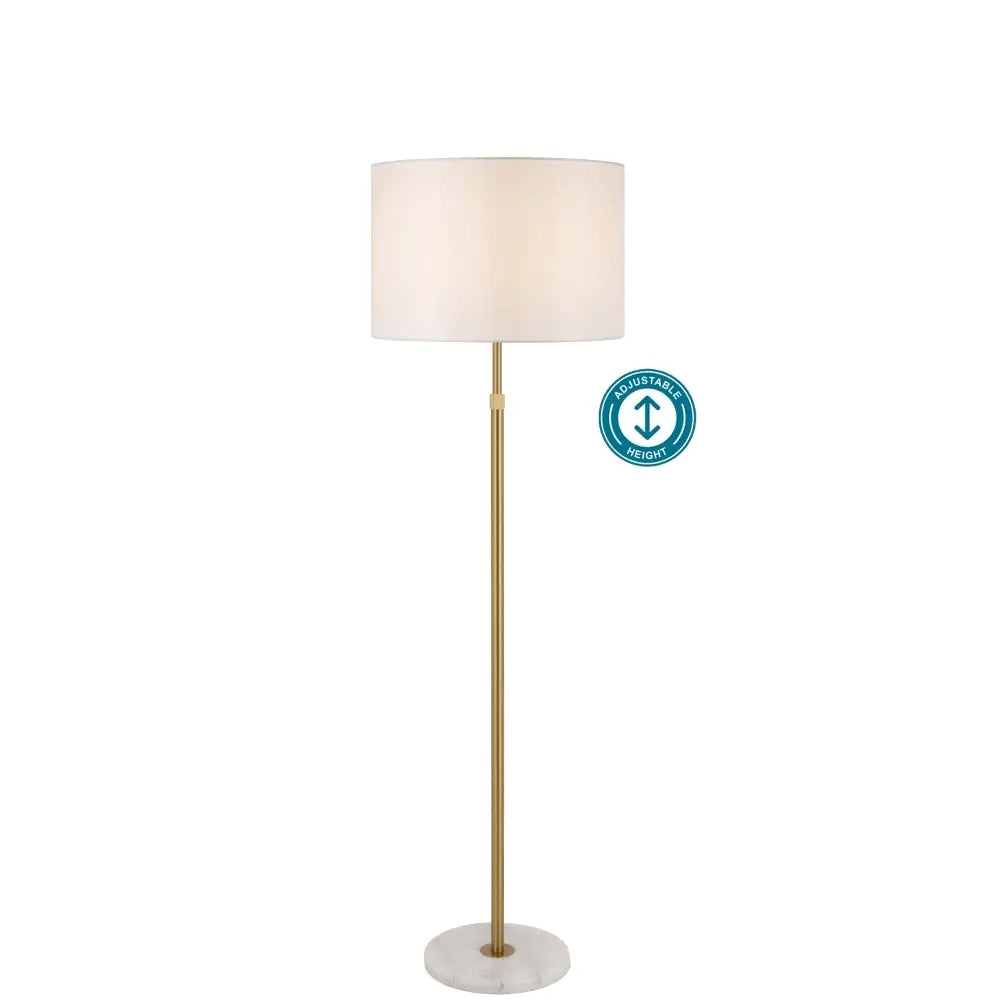Placin Hight Adjustable Floor Lamp Antique Gold